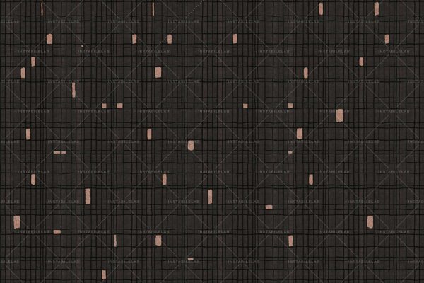 Brooke is a modern geometric wallpaper with a black background from the 24K collection by Instabilelab. 