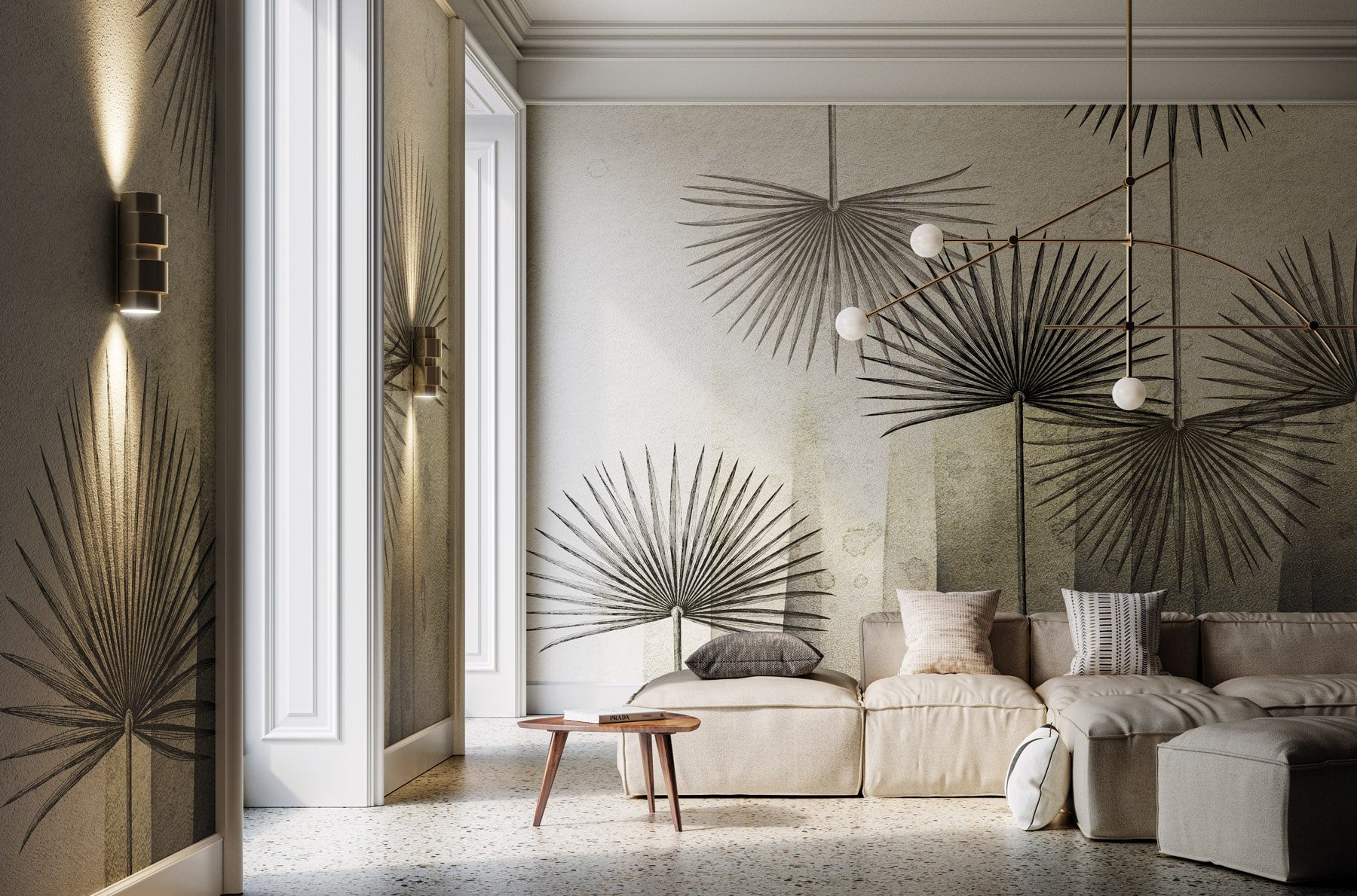 Renew your spaces with Instabilelab's Modern Living Room Wallpaper. Discover elegant, refined, and designer solutions.