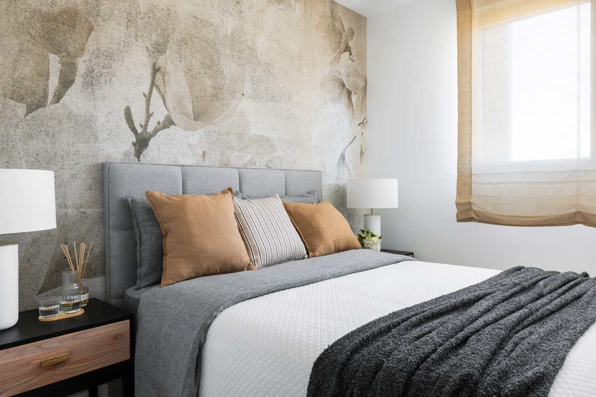Carta da parati Magnolia camera da letto Instabilelab